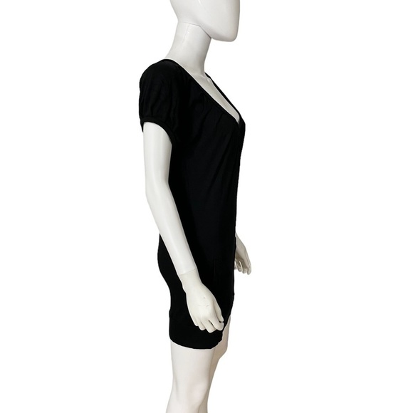 Express Black Short Sleeves Stretch Dress - Picture 5 of 9